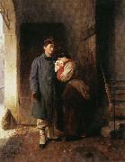 Girolamo Induno Departure of t he Conscript Germany oil painting artist